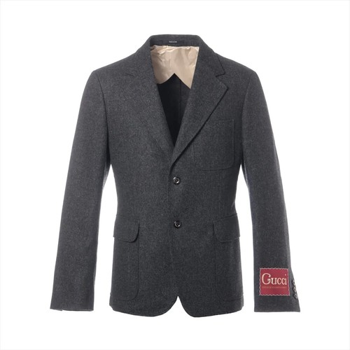 Gucci giacca sartoriale lana 46 uomo grigio 639029
