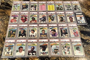 1977 TOPPS NFL FOOTBALL PSA Lot of 30--SEE PICTURES PSA 7's & 6's NICE TOPPS LOT - Picture 1 of 22