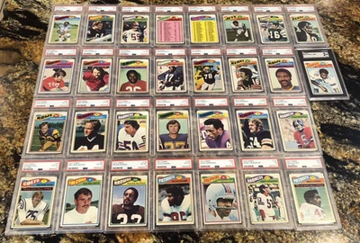 1977 TOPPS NFL FOOTBALL PSA Lot of 30--SEE PICTURES PSA 7's & 6's NICE TOPPS LOT - Image 1 of 4