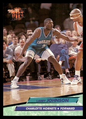 Fleer Ultra Larry Johnson #21 Charlotte Hornets NBA Baloncesto 1992 Foto 1 de 2