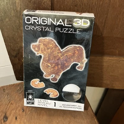 Teddy Bear Crystal Puzzle 3D Jigsaw Puzzle Gold Bear Figure Animals Build Gifts - Image 1 of 3