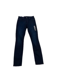 Pantalones de mezclilla Gap 1969 para mujer 25 regular tiro alto ajustados elásticos azul oscuro $69,95 - Imagen 1 de 13