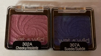 Wet n Wild Color Icon Eyeshadow Single 302A CHEEKY and 307A SUEDE New! Sealed! - Image 1 of 4