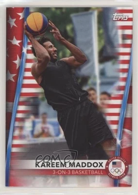 2021 Topps US Olympic & Paralympic Team and Hopefuls Flag /299 Kareem Maddox #45 - Image 1 of 2