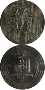 Juegos Olímpicos Juegos Olímpicos Berlín 1936 medalla participante bronce fundido - Imagen 1 de 1