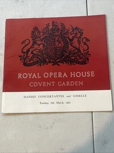 Ballet Programme 1962 Covent Garden Rudolf Nureyev DEBUT ,Giselle Margot Fonteyn - Picture 1 of 10