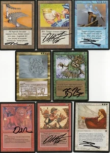 187-Card Partial M:tG MTG LEGENDS Set with 62 SIGNED by 19 Different ARTISTS! - Picture 1 of 1