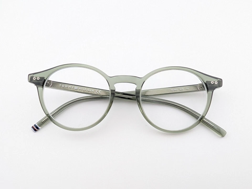 Tommy Hilfiger Eyeglasses, Frames Only, TH 1813 6CR, 49-21-150, Clear Green - Image 1 of 4