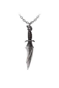 Alchemy Gothic Halskette Unisex Vampyre Knife Pendant silberfarben Standard - Bild 1 von 2