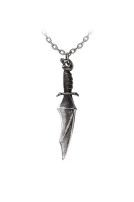 Alchemy Gothic Halskette Unisex Vampyre Knife Pendant silberfarben Standard - Bild 1 von 2