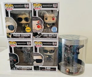Terminator Funko Pop Set Battle Chase Special Limited T-600 T-800 Sarah Connor - Imagen 1 de 6