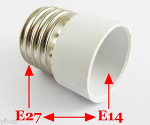 1pc E27 Male to E14 Female Socket Base LED Halogen CFL Light Bulb Lamp Adapter - Picture 1 of 6