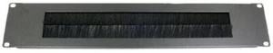 PULSE - 2U 19" Rack Letterbox Brush Strip Panel - Picture 1 of 1