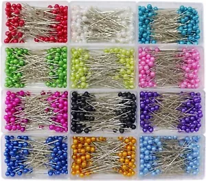 1200PCS Pearl Head Sewing Pins – Straight Quilting & Craft Pins - Picture 1 of 6