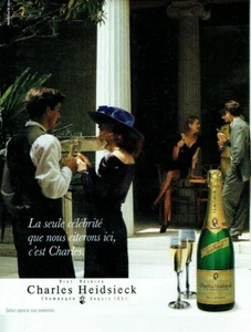 Publicité Advertising1020 1988   champagne Charles Heidsieck brut  reserve  - Picture 1 of 1