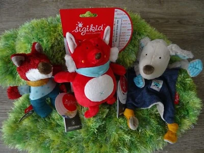 Sammlung Sigikid Spieluhr + Rassel Fuchs Schmusetuch Hund Geschenk Konvolut 🐝 - Bild 1 von 4