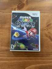 SUPER MARIO GALAXY Game (Nintendo Wii 2007) - WHITE CASE - Everything Included
