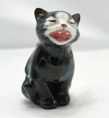 Vintage Royal Doulton "LUCKY" Black CAT Figurine Miniature Series K12 - Image 1 of 4