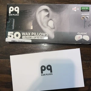 PQ Wax Ear Plugs for Sleeping, Swimming - 50 Noise Cancelling Silicone Gel Wa... - Picture 1 of 2
