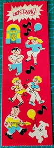 Vintage 1980's Sandylion Sticker Stripe Lat's Party - Picture 1 of 4