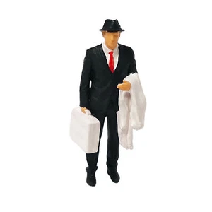 EY 1:64 Painted Figure Mini Model Miniature  Diorama  Black Suits Man - Picture 1 of 1