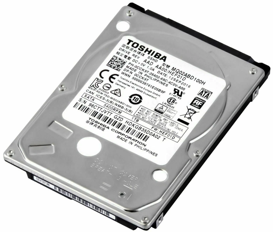 Hard Drive Toshiba MQ02ABD100H 1TB 5400RPM 64MB SATA III Hybrid 2.5" - Image 1 of 1