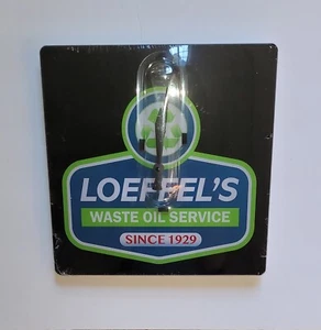 Loeffel's Waste Oil Service Since 1929 Wall Clock for Man Cave Garage 10.75" USA - Picture 1 of 6