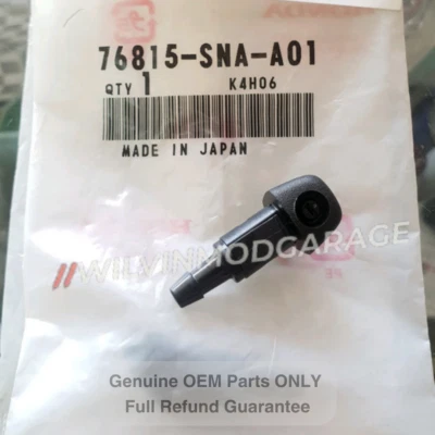 Genuine Front Washer Nozzle Assy 2006-2011 Honda Civic 76815-SNA-A01 Japan OEM - Image 1 of 4