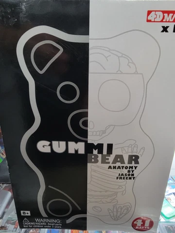 🔥Gummy Bear Anatomy Bone 4D Master Mighty Jaxx Jason Freeny Rare HTF🔥 Cover