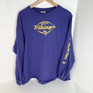 Vintage Minnesota Vikings Long Sleeve Shirt XL, Purple VF Imagewear Long Sleeve - Picture 1 of 11
