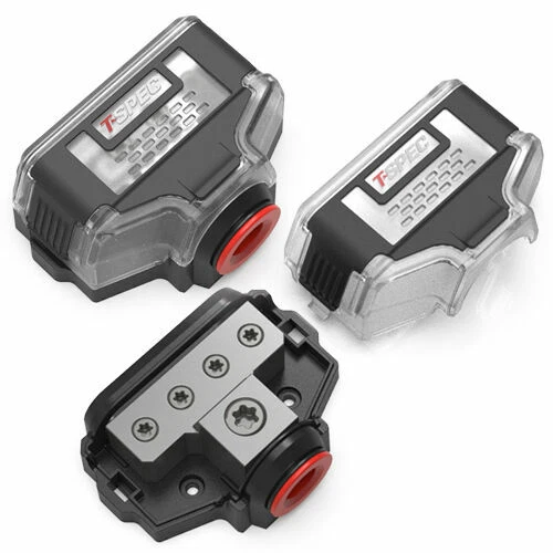 T-Spec VDB4 1/0- to 4 AWG In - 4/8 AWG Out 4 Position Distribution Block - Image 1 of 1