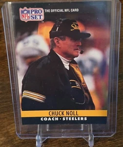Chuck Noll - 1990 NFL Pro Set - #275 - Pittsburgh Steelers Football Card - Picture 1 of 2