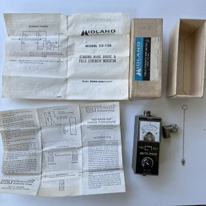 NOS MIB MIDLAND INTL MODEL 23-126 TRANSMITTER FIELD STRENGTH METER NEVER USED - Picture 1 of 9