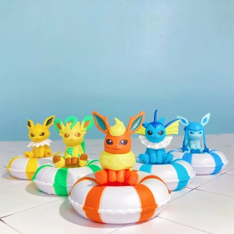 BANDAI Gashapon Pokemon Puka Puka Swim Ring Vol 4 Figure Eevee Capsule Toys Cover