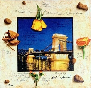 Anton Molnar "Four Seasons at Budapest " Original Giclee on Canvas S/N - Picture 1 of 1