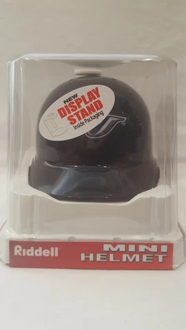 MLB TORONTO BLUE JAYS RIDDELL MINI BASEBALL HELMET WITH DISPLAY STAND NOS 2006 Cover