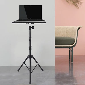 Outdoor Home Office Metal Adjustable Tripod Stand With Tray Laptop Projector - Picture 1 of 20