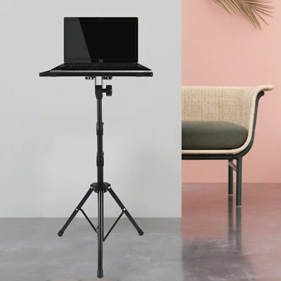 Outdoor Home Office Metal Adjustable Tripod Stand With Tray Laptop Projector - Image 1 of 4