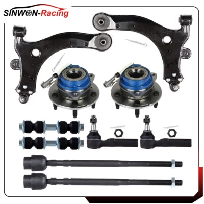 10Pcs For 1997-2003 Pontiac Grand Prix Front Control Arm Ball Joint Tie Rod End - Image 1 of 4