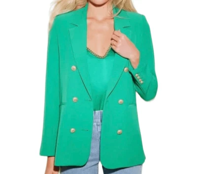 Generation Love Leighton Crepe Blazer in Kelly Green Size XS - Image 1 of 4