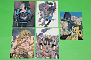 Bernie Wrightson 1994 serie 2 inserto Metallic Storm juego de 5 tarjetas arte de fantasía - Imagen 1 de 14