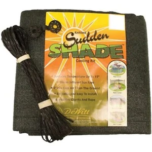 Dewitt Company SSR12BLK Sudden Shade Fabric, 12 by 12-Feet, Black - Picture 1 of 1
