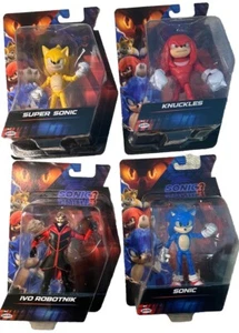 2024 Super Sonic, Sonic Pthe Hedgehog, Ivo Robotnik & Knuckles 5" - Bild 1 von 7