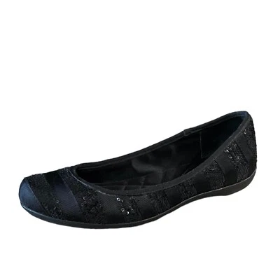 Zapatos mocasines sin cordones negros INC para mujer talla 8,5 planos Foto 1 de 4