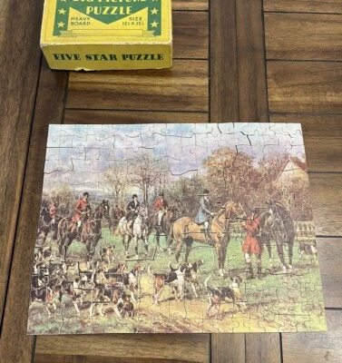 "Rompecabezas de cinco estrellas de colección The HUNT imagen de plantilla para adultos tablero pesado 300+ piezas 12,5""x15,5""" Foto 1 de 4