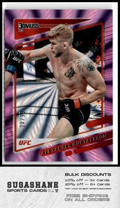 2022 Donruss 110 Alexander Gustafsson Purple Laser /99  Prizm  UFC Card