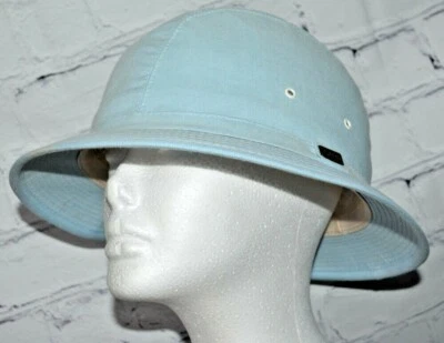 Vintage Dobbs Stingy Brim Fedora Hat BLUE Size 7 1/2 XL safari canvas original  - Image 1 of 4