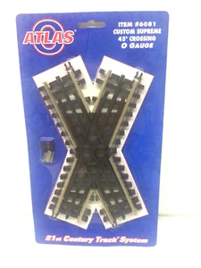 Atlas #6081 O Gauge 3-Rail Custom Supreme 45 Degree Crossing  NEW - Picture 1 of 2