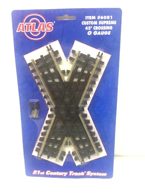 Atlas #6081 O Gauge 3-Rail Custom Supreme 45 Degree Crossing  NEW - Image 1 of 2