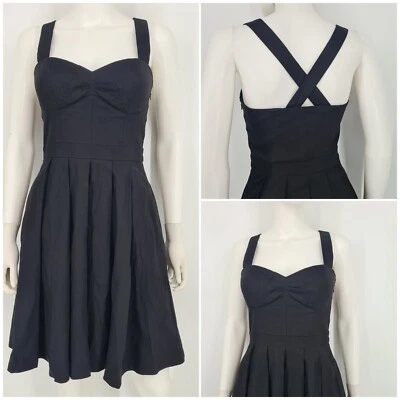 NWT $139 Bebe Corset Buister Dress Size 4 Black Cocktail Evening - Image 1 of 4